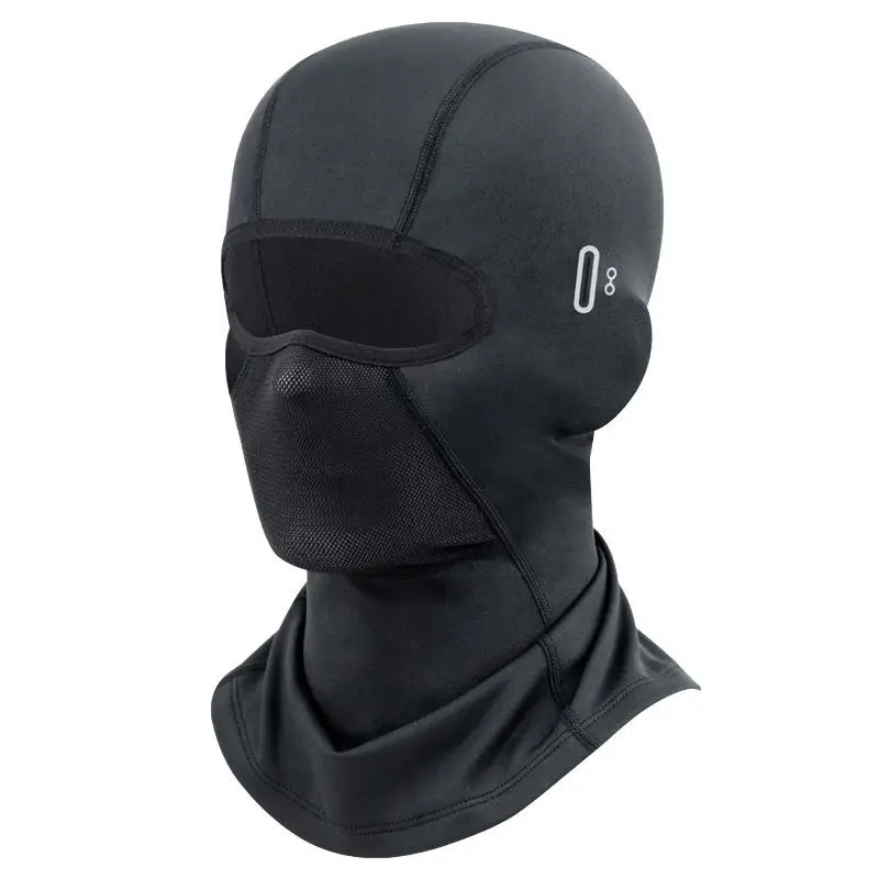 Winter motorcycle riding headgear outdoor riding fleece thermal mask helmet lined fleece windproof full face protection