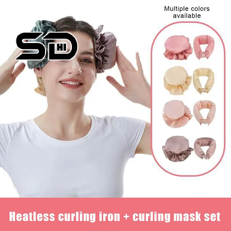 1Pcs Satin Heatless Hair Curler,Hair Rollers Heatless Curls With Hair Caps,Soft Heatless Curling Rod Headband For Long Hair