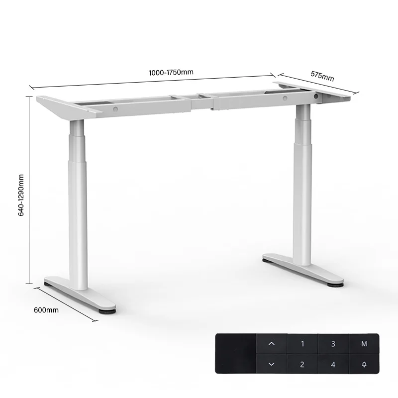 Motor duplo, inteligente, elétrico, elevador, pernas de mesa, oval, mesa