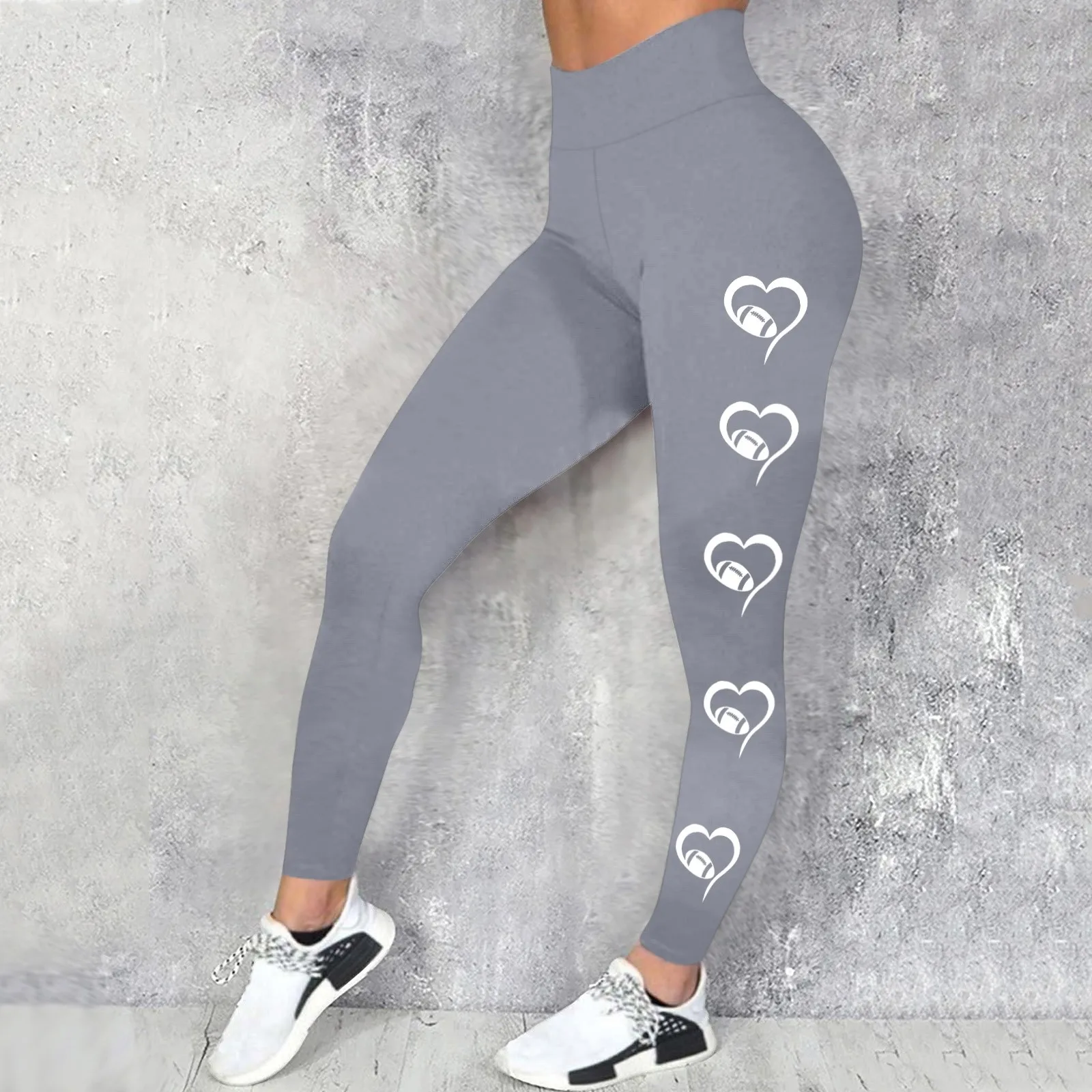 Casual Valentine\'s Day Printed Yoga Pants Leggings Womens Push Up Sexy Legging Pants Female Yoga Gym Workout Tights Pants