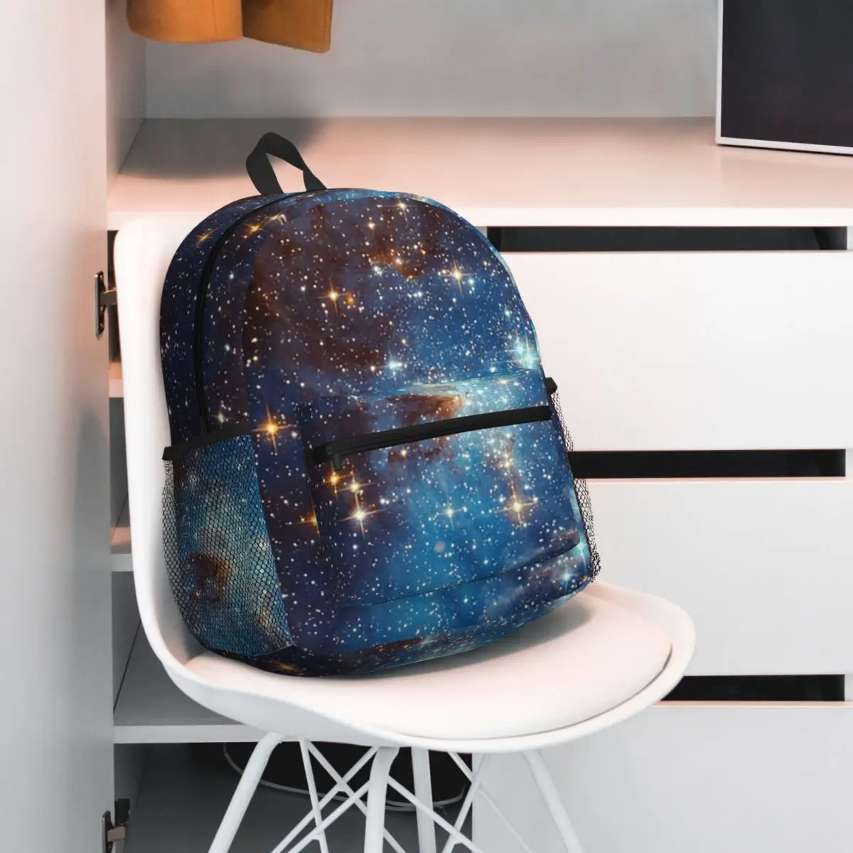 Space Galaxy Constellation Backpack Daypack Large Capacity Kids BookBag School Bag Shoulder Bags for Men Women