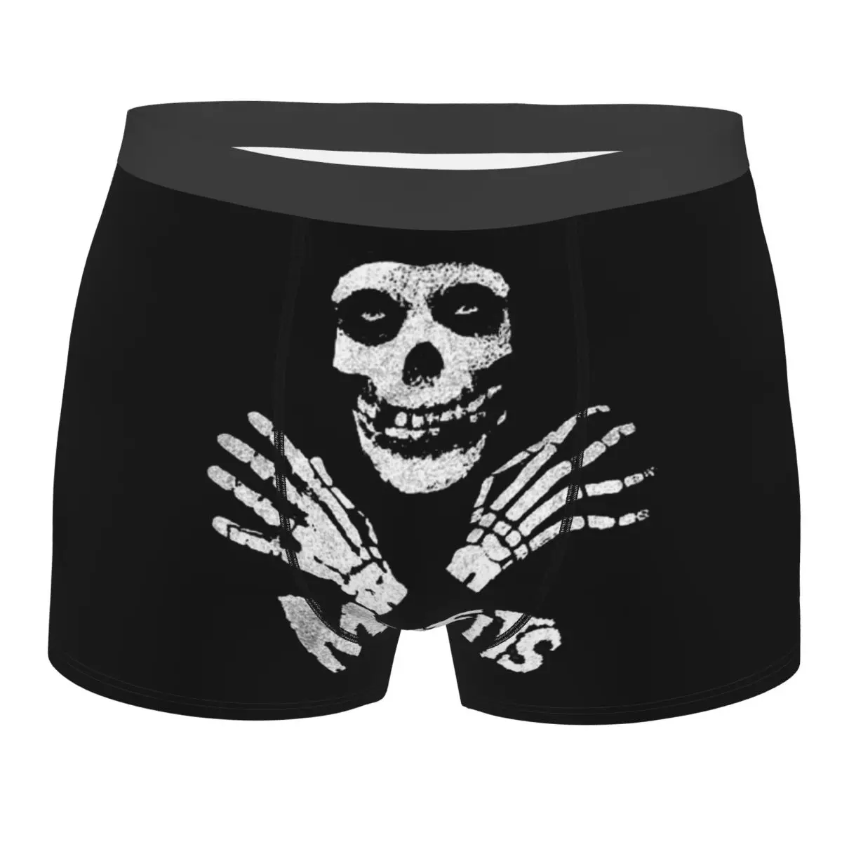 

Horror Punk Rock Band Misfits Underwear Men Sexy Printed Customized Boxer Shorts Panties