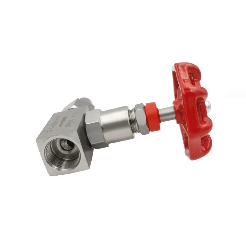 304 الفولاذ المقاوم للصدأ ملحومة إلى صمام إبرة موضوع أنثى متري M20 * 1.5 صمام إيقاف نوع الإبرة الأنثوية #5