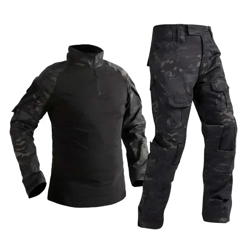 

Tactical Suits Outdoor Paintball Men Clothing Windproof Uniform Airsoft Waterproof Camo Shirts Cargo Pants Wear Resistant Sets