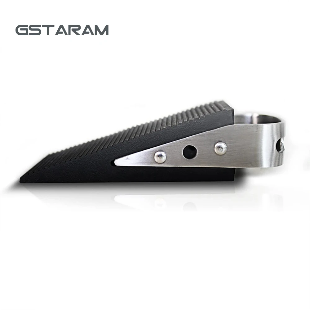 GSTARAM Door Stop NON-SLIP Stainless Steel Hidden Door Holders Stops For Wedge Block Guard Wooden Glass Door Furniture Hardware