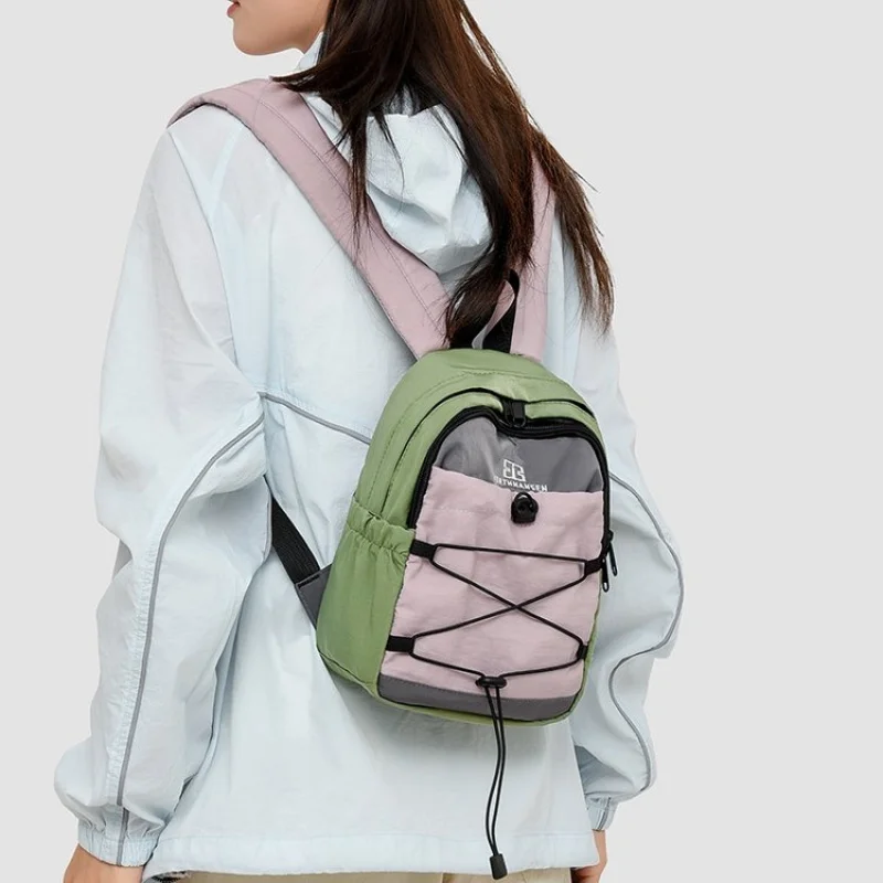 

Casual shoulder bag, color-block outdoor hiking bag, travel backpack, large-capacity backpack, lightweight hiking bag, mountaine