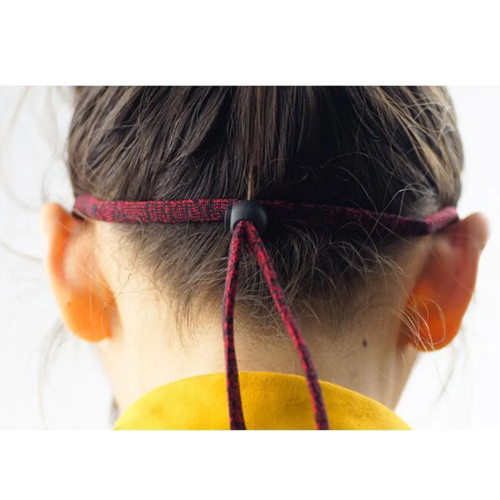 5Pcs Adjustable Eyeglasses Strap Set High-Nylon Spandex Non-Slip Elastic Retainer for Sports Fishing Biking Skiing Hiking