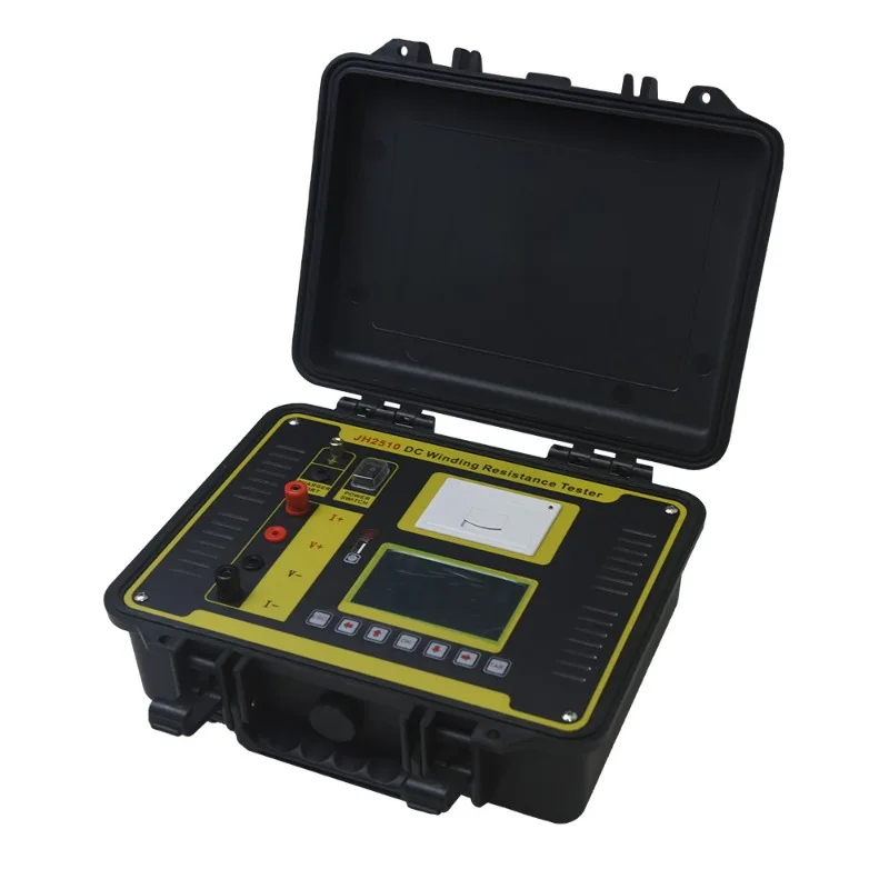 Portable 10A Automatic Milliohmmeter DC Resistance Tester DC Winding Transformer Resistance Tester