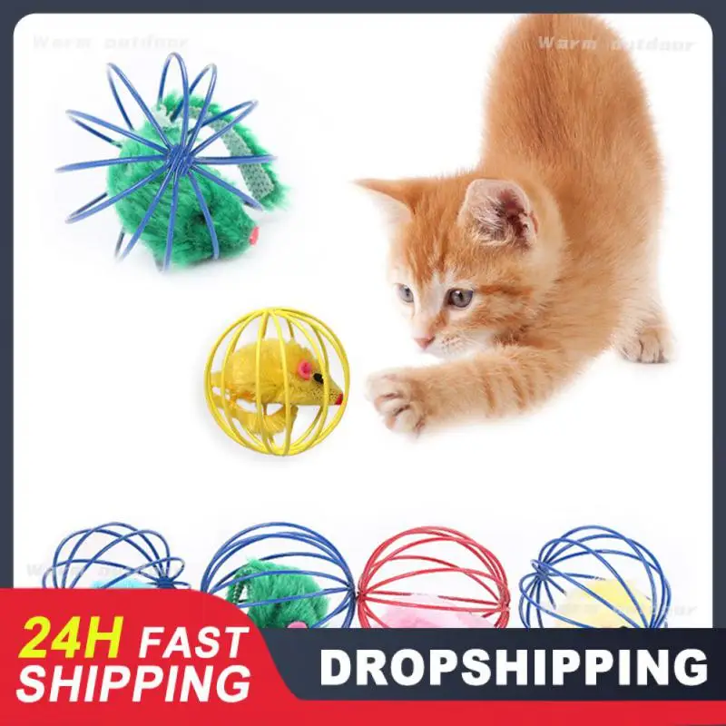Interactive Colorful Fun Bell Mouse Engaging Stimulating Teaser Toy Bonding With Your Cat Popular In-demand Durable Cat Toys