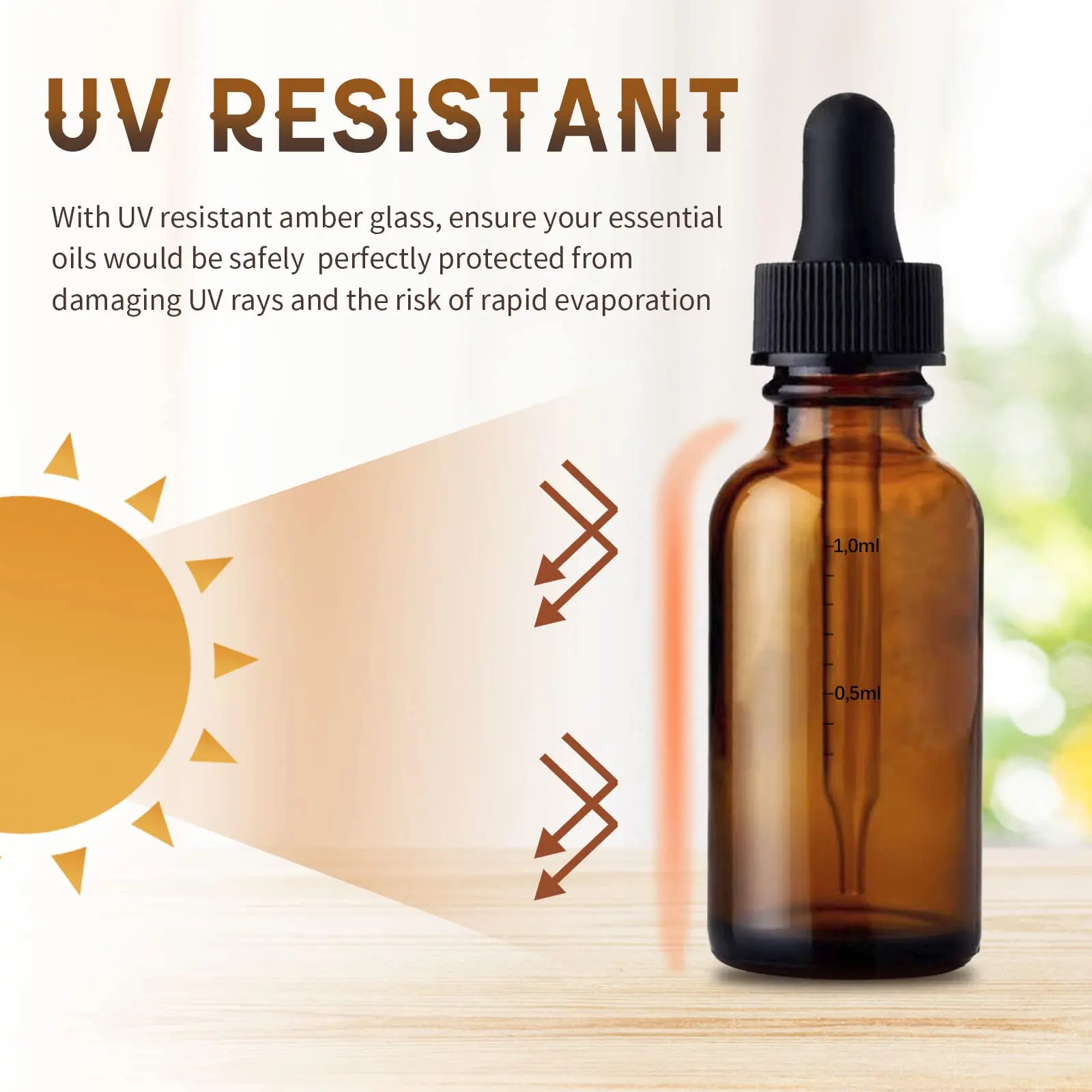 30 Pack Glass Dropper Bottle Amber Glass Bottles with Glass Droppers and Black Cap for Essential Oils, Lab Chemicals, Perfumes