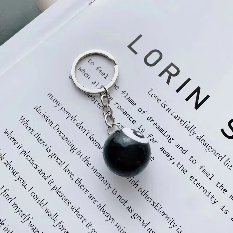 

8ball keychain Billiard Keychain Mini Ball Pendant Key Ring Resin Keyring Bar Table Decoration Jewelry Gifts