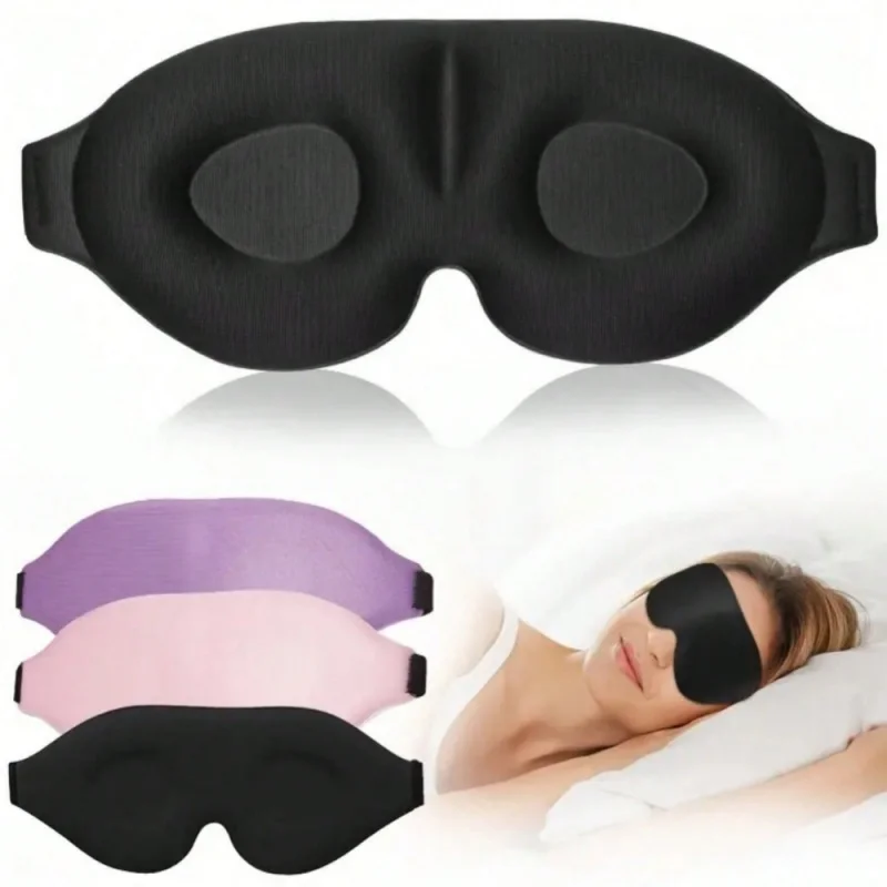 1 Piece 3d Contour Sleep Eye Mask, Lightweight And Comfortable, Ideal For Deep Sleep And Relaxation, Adjustable Soft Eye Mask, S