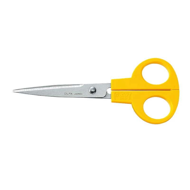 

OLFA SCS-3 Serrated Edge Stainless Steel Scissors 160mm Paper Fabrics Rubber Genuine