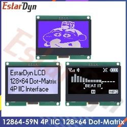 12864 modulo LCD IIC 4P 128 x64 I2C ST7567S scheda schermo grafica COG pannello LCM schermo a matrice di punti 128x64 per Arduino