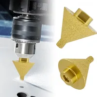 M14 Diamond Chamfer Corn Drill Bit Enlarged Hole Beveling Grinding Tools 50mm for Granite Marble Tiles Stone Cutting Cone Carve