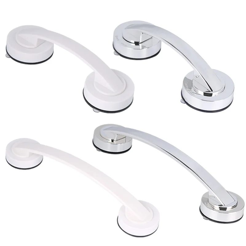 1Pc Non-porous Grab Bar Shower Handle Safety Helping Handle Anti Slip Support Toilet Bathroom Vacuum Sucker Suction Cup Handrail