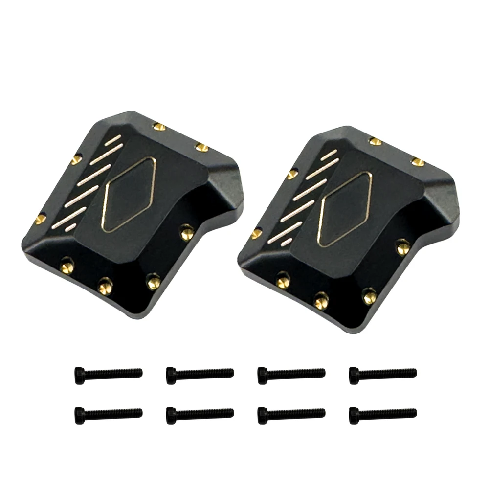 

126g Brass Diff Cover Front and Rear Axles Housing Cover for 1/10 RC Crawler Car TRX4 Upgrade Parts Accessories Scale