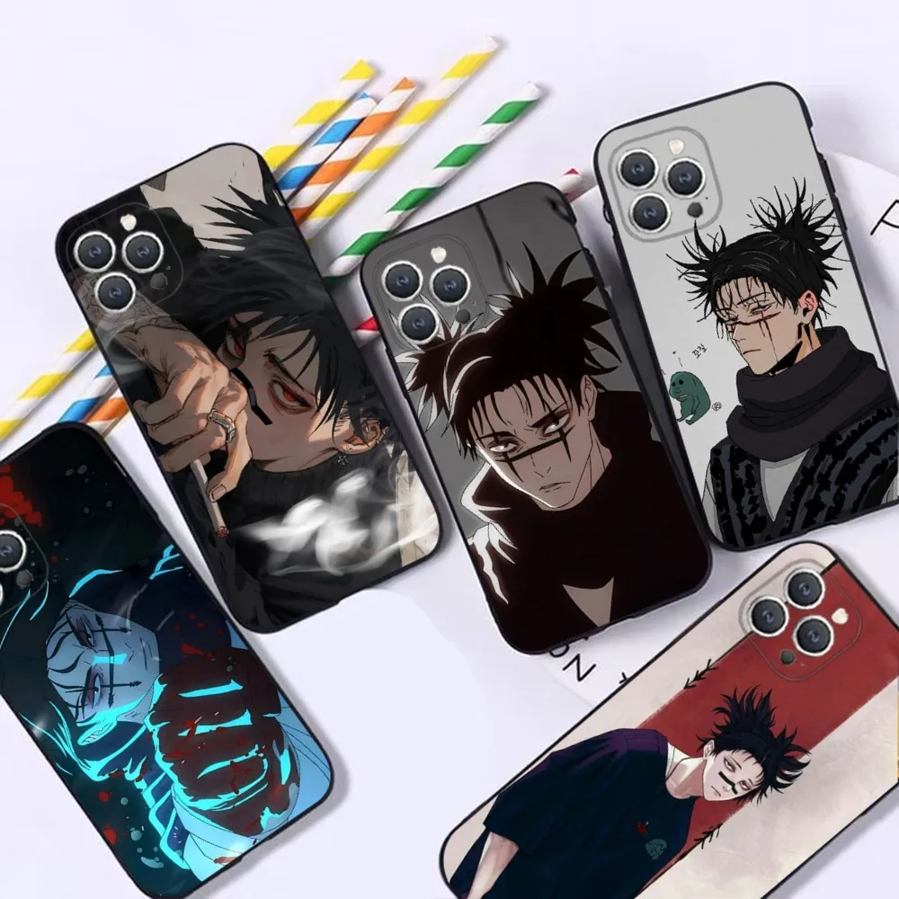 

Choso J-Jujutsu Kaisen Phone Case For iPhone 16,15,14,13,12,Pro,Max,11,7,8,Plus,XR,XS Max Shockproof Silicone Soft Shell