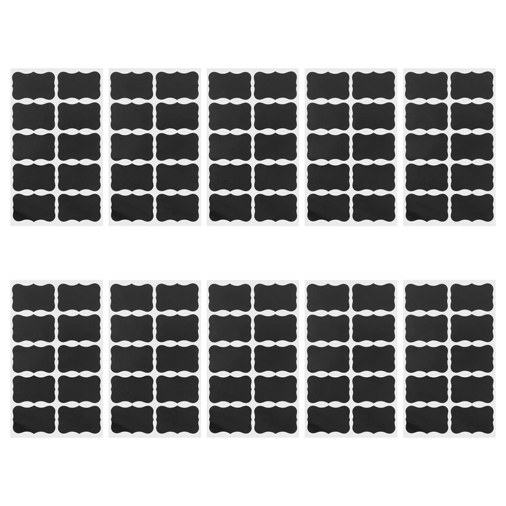 Autocollants pour tableau noir, étiquettes inscriptibles réutilisables pour pots, bouteilles, conteneurs de cuisine, garde-manger, fêtes de mariage, 200 pièces