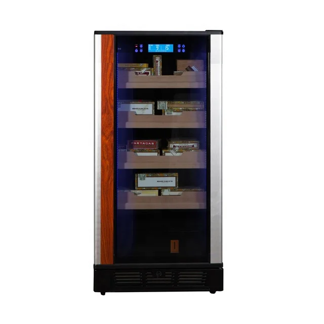 230L Cigar Constant Humidity Temperature Controlled Cooler Cabinet Humidor for 800 Cigars Professional Home Club Storage