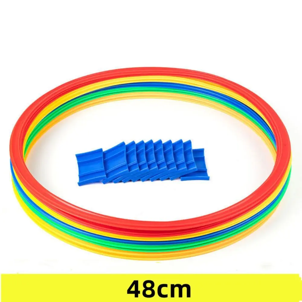 Plastic Outdoor Sport Toys Parent Child Interactive Early-education Teaching Aids Physical Training Toys Lattice Jump Ring Set