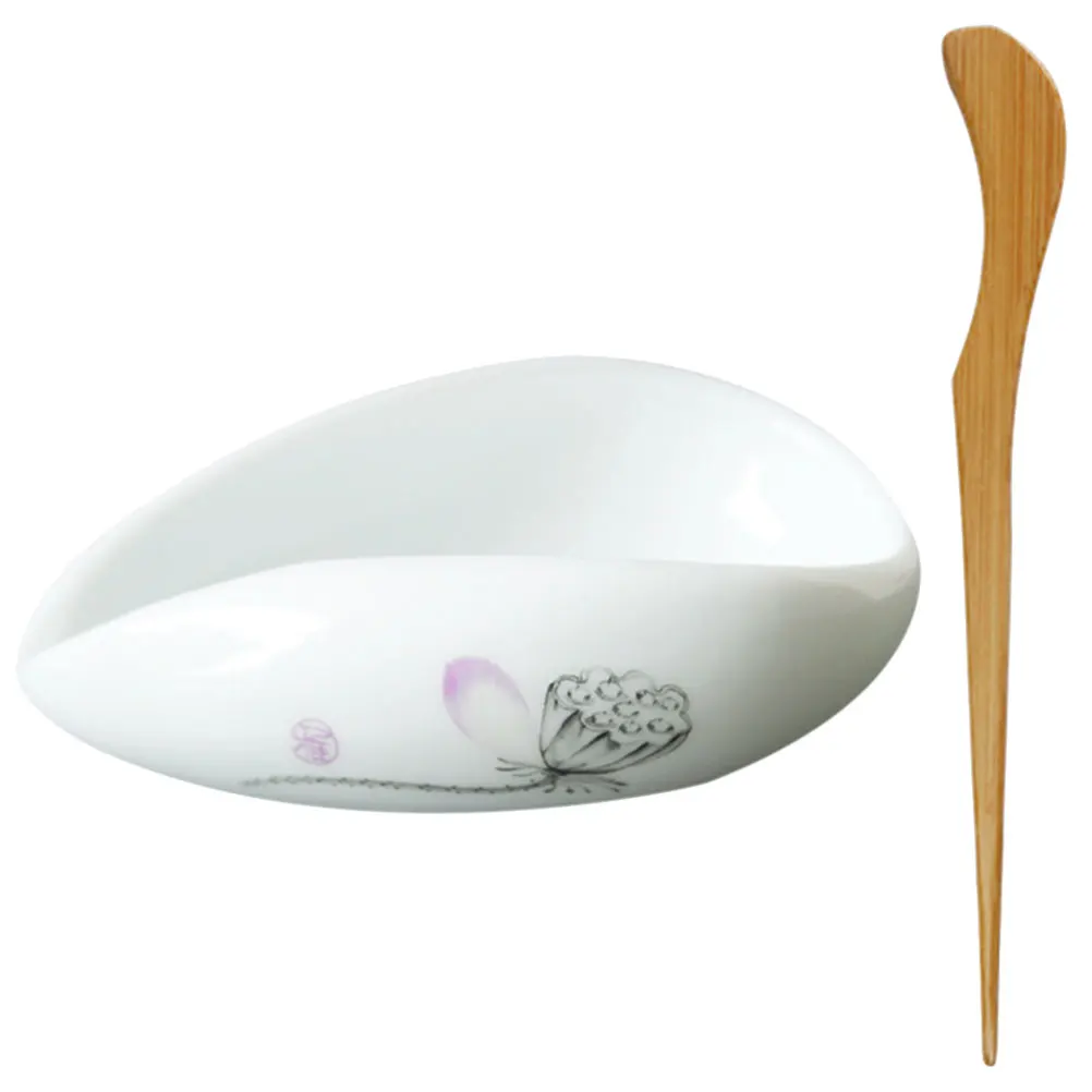 

1Set Tea Dispensing Cup Ceramic Tea Leaf Container Durable Practical Home Office Use Exquisite Chic Design Easy Clean Ergonomic