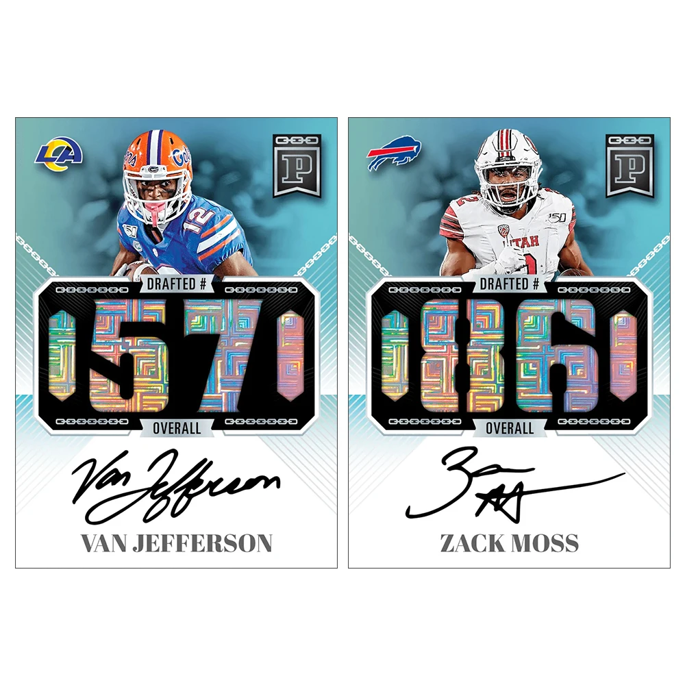 Panini 2020 Football Ceedee Lamb Bryan Edwards Jordan Love Joshua Kelley 수제 사인 수집품 카드 휴일 선물 Beamlaser