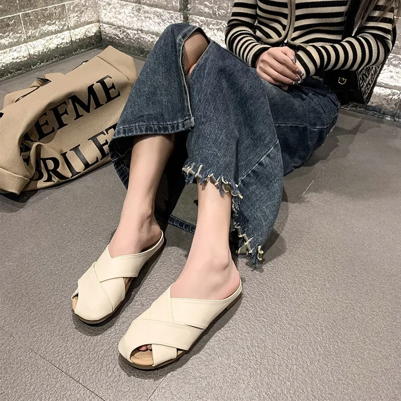 2024 Shoes Women Sandals Fashion Flip Flops Summer Style Flats Solid Slippers Sandal Flat Free Shipping #24061402