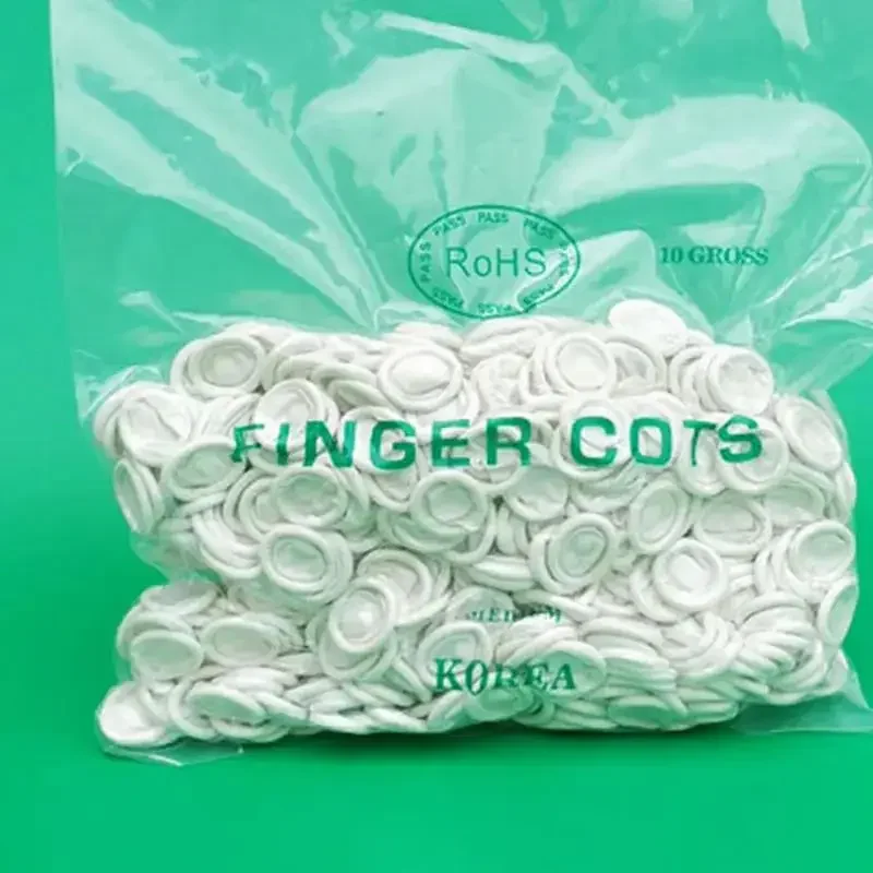 1/30/50/100 قطعة المتاح اللاتكس المطاط الطبيعي غطاء للأصابع عدم الانزلاق مكافحة ساكنة قفازات اللاتكس إصبع الكفة عدة ساعة طقم تصليح
