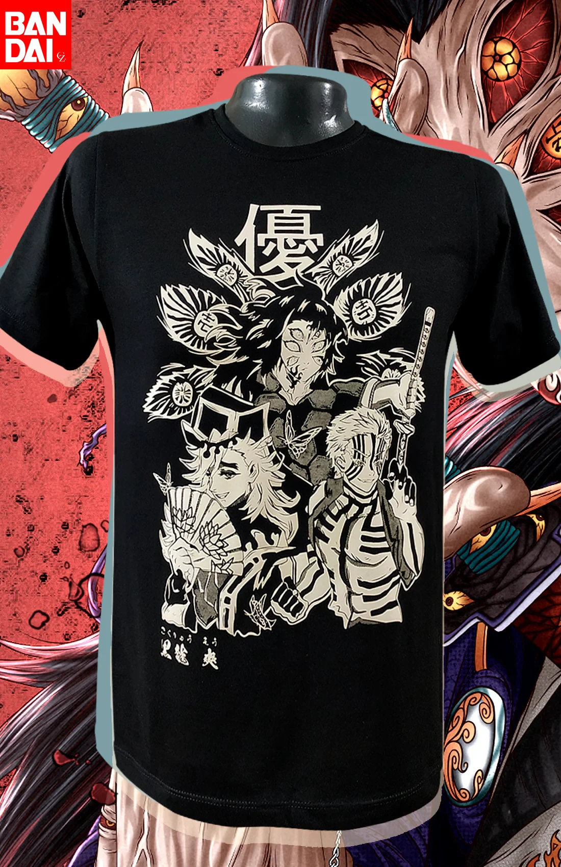 

Demon Slayer Upper Moons & Hashira Group Print T Shirt Men 2026 Summer Black Oversized Tee Anime Streetwear Harajuku