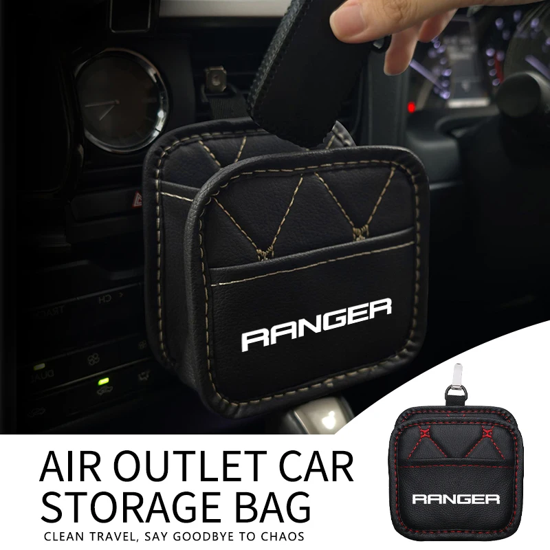 Caja de artículos diversos para coche, organizador para salpicadero, bolsa de almacenamiento para ventilación de aire, caja colgante para Ford Falcon Fusion Escape Ecosport Fusion Explorer