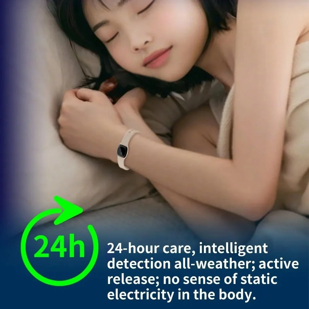 K02 Anti-Static Bracelets Silicone Wristband Wireless Human Body Static Eliminator Lightweight Adjustable Static Eliminator