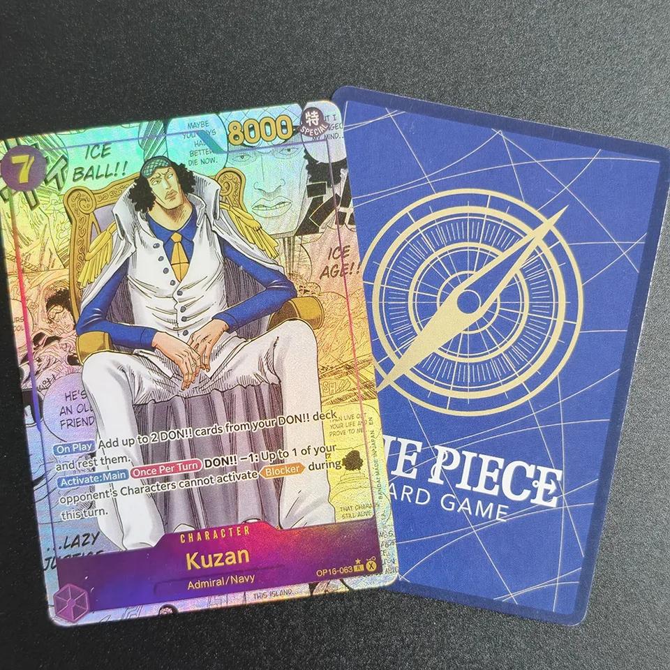 aokiji one piece card game Game: Kuzan (V Jump Magazine Promo) P-150 One Piece Paramount War Kuzan OP02 Proxy One Piece card game
