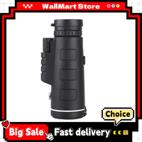 40x60 Monocular Telescopes for Adults High Power Night-Vision Telescopes Waterproof with Smartphone Adapter/Tripod