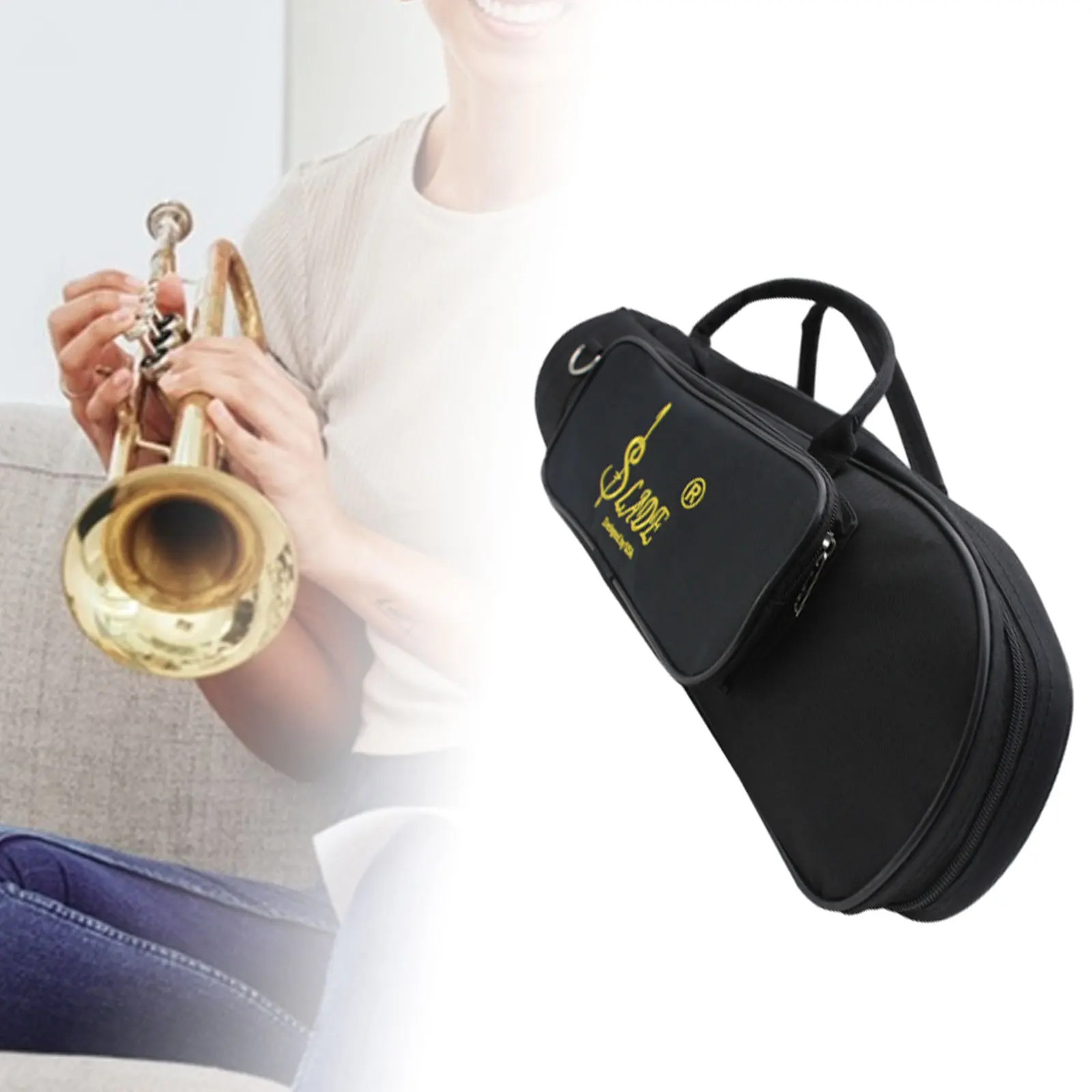 Concert Trumpet Carry Gig Bag Storage Bag Oxford Cloth Brass Instrument