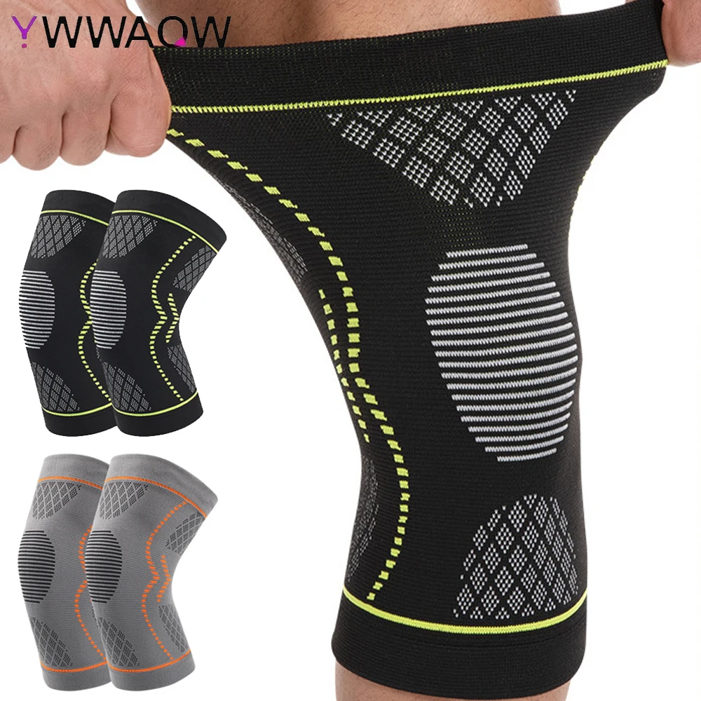 

1 пара компрессионных наколенников для бега, боли в колене, рукава для поддержки колена, спортивные наколенники для тренировок от разрыва мениска и артрита