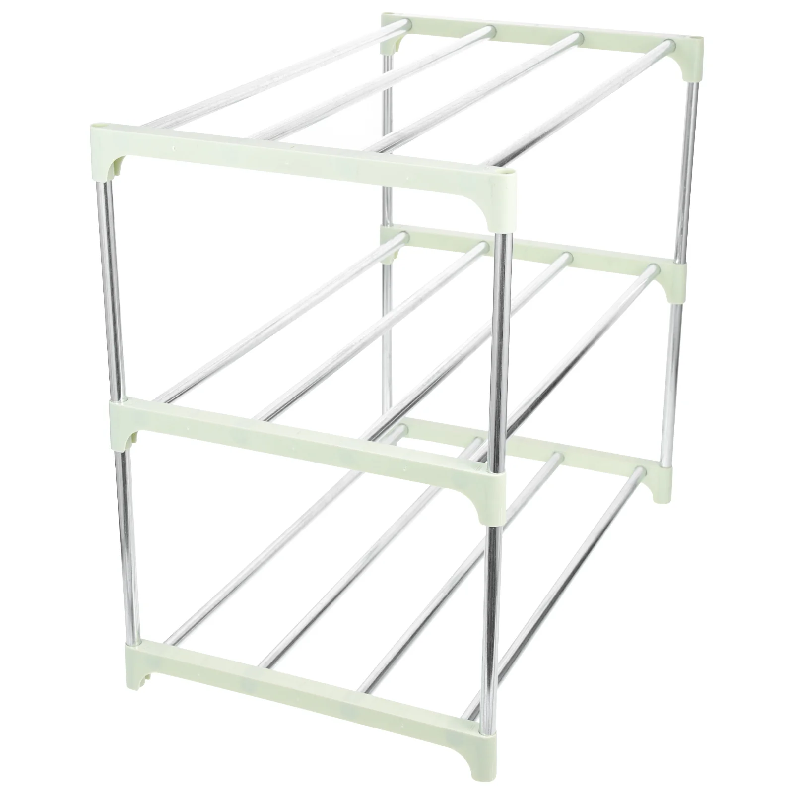 Shoe Cabinet Shoes Shelf Rack Entryway Stainless Steel Storage Organizer Dormitory Holder