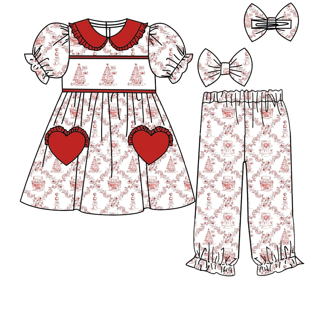 Wholesale Children Christmas Pajamas Christmas Tree Clothing Set Boys Girls Nutcracker Pajamas Sets