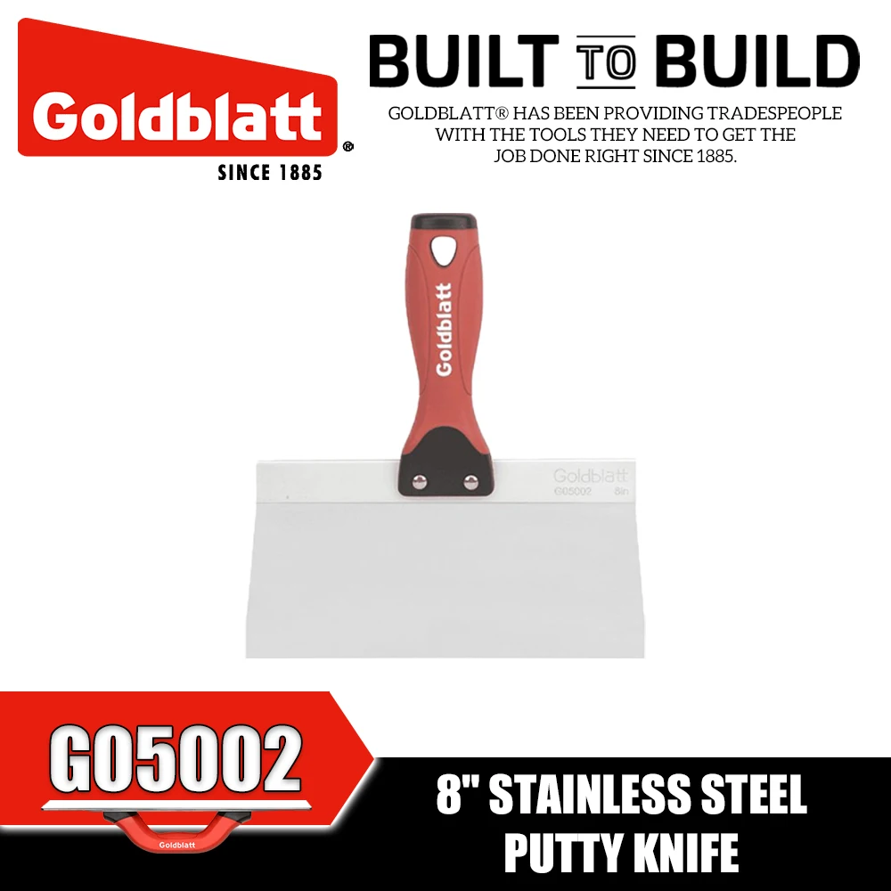 GOLDBLATT G05000 G05001 G05002 Stainless Steel Putty Knife 8/10/12