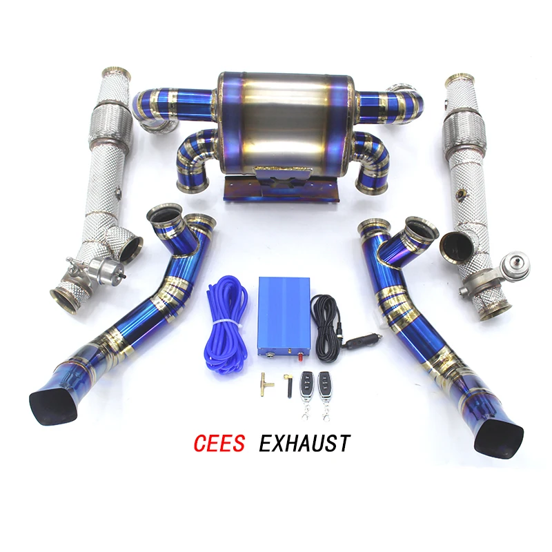 CEES Exhaust System Lamborghini Murcielago LP650 Refit Upgrade  Titanium Alloy Downpipe High Performance Valve Catback Headers