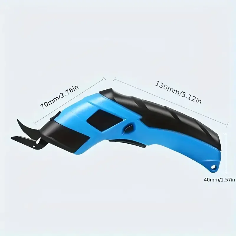 1 Piece Electric Cloth Cutting Tool - Handheld Scissors for Clothing, Cardboard, Carpet, Leather Fabric - Small, Portable