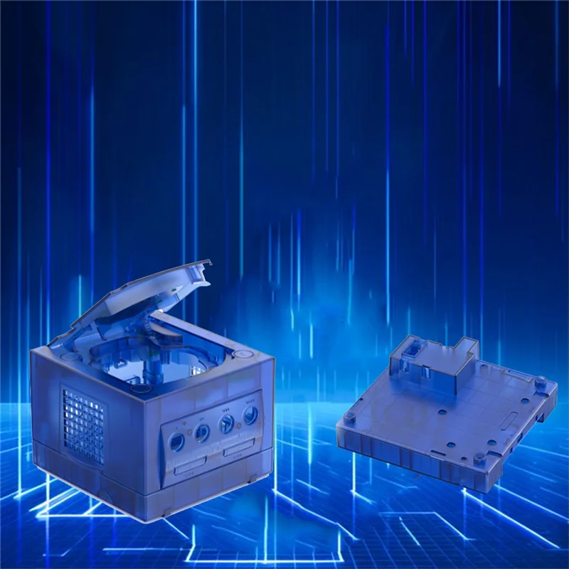 

AAAEL-Replacement Case For Nintendo Gamecube Protective Shell Cover Box For DOL-001 & DOL-101 Models Retro Gaming Accessory
