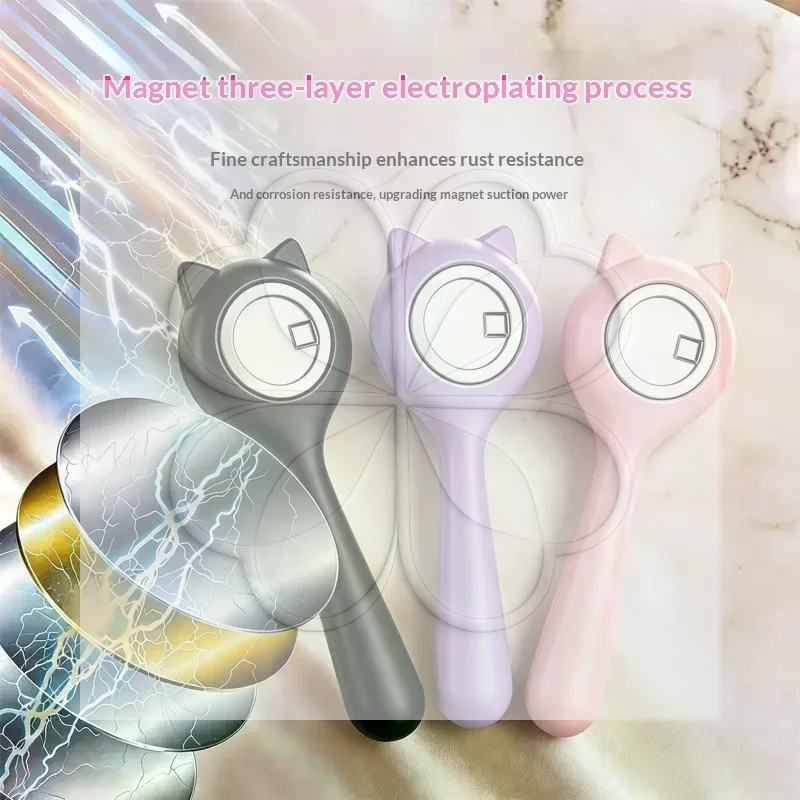 3-Second Hollow Cat Eye Magnet Strong Power Ring Magnet with Comfortable Handle for Professional Manicurist 1PC