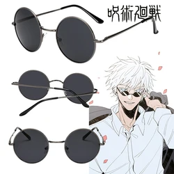 Gojo Satoru occhiali Anime Jujutsu Kaisen Satoru Gojo Cosplay occhiali da sole occhiali neri occhiali abbigliamento quotidiano Cosplay Prop uomo donna