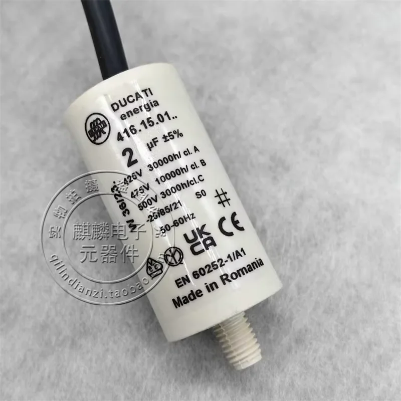 Newly imported starting capacitor 416.15.01 2UF 425V-500V, origin Romania