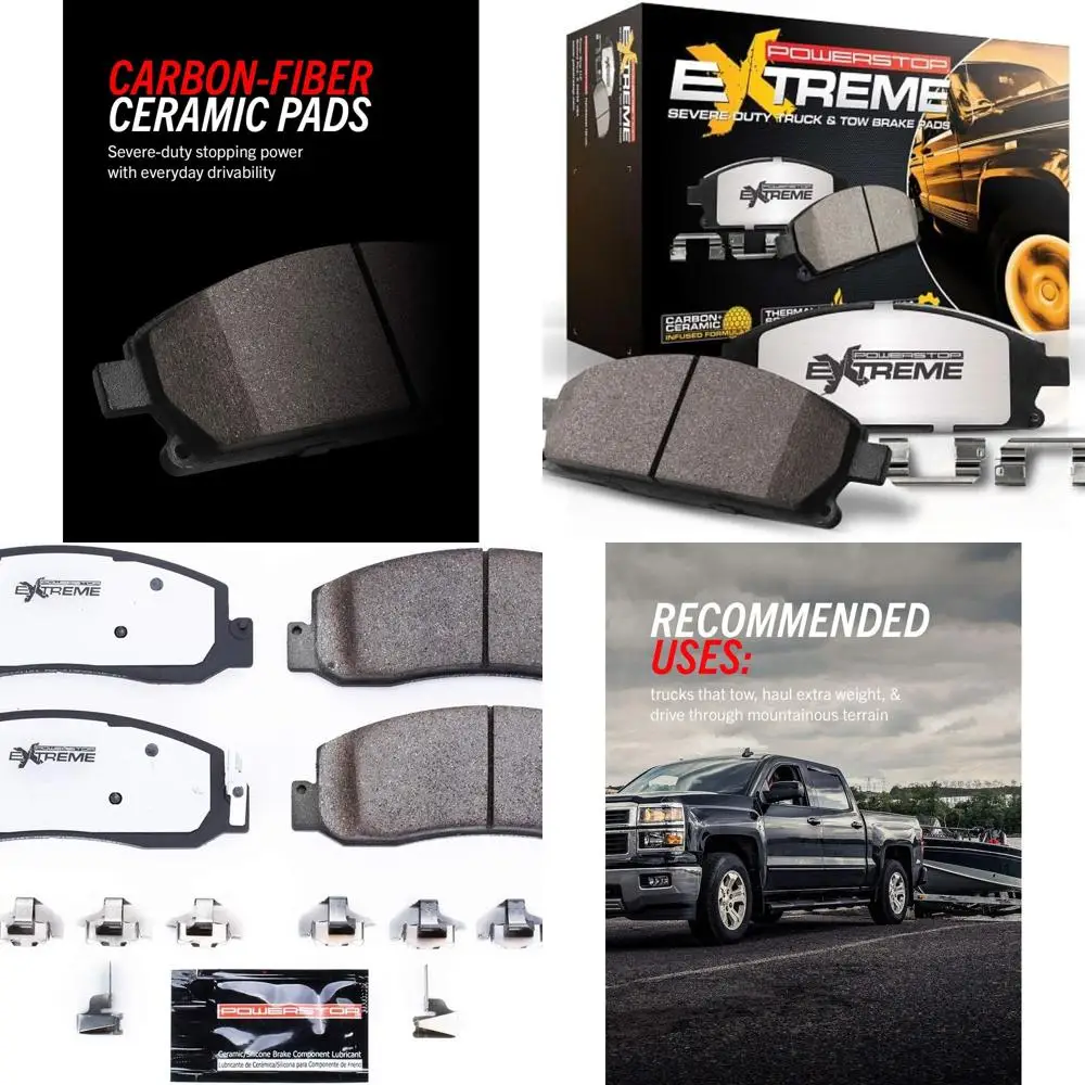 

Z36-1333 Front Z36 Truck and Tow Brake Pads For Ford F-250 Super Duty 2008-2011, Ford F-350 Super Duty 2008-2012 [Model Specific