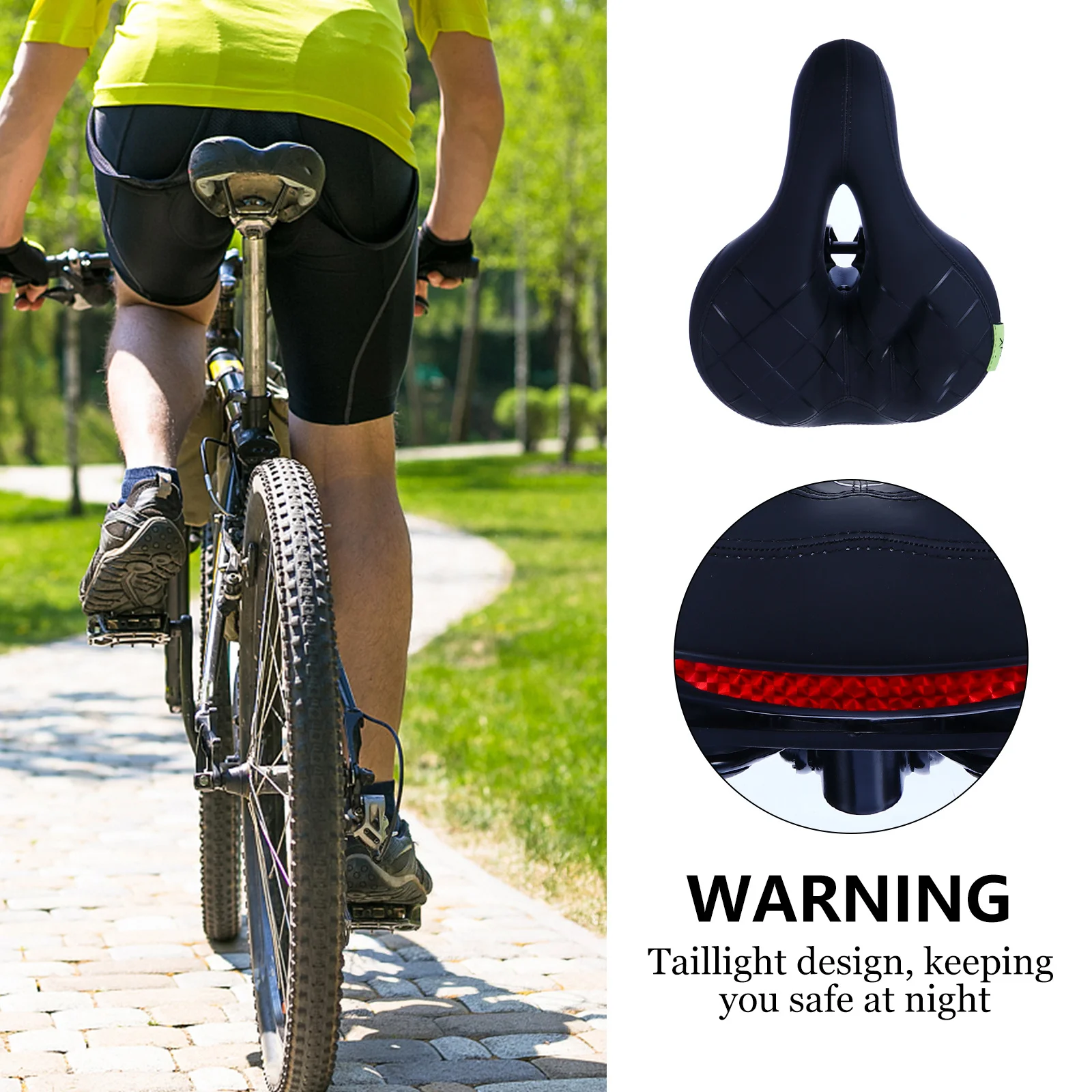 

Bicycle Saddle Comfortable Shock-Absorption Mountain Bike Seat Hollow-Out Pu Cushion For Road Bike Cycling Long Distance