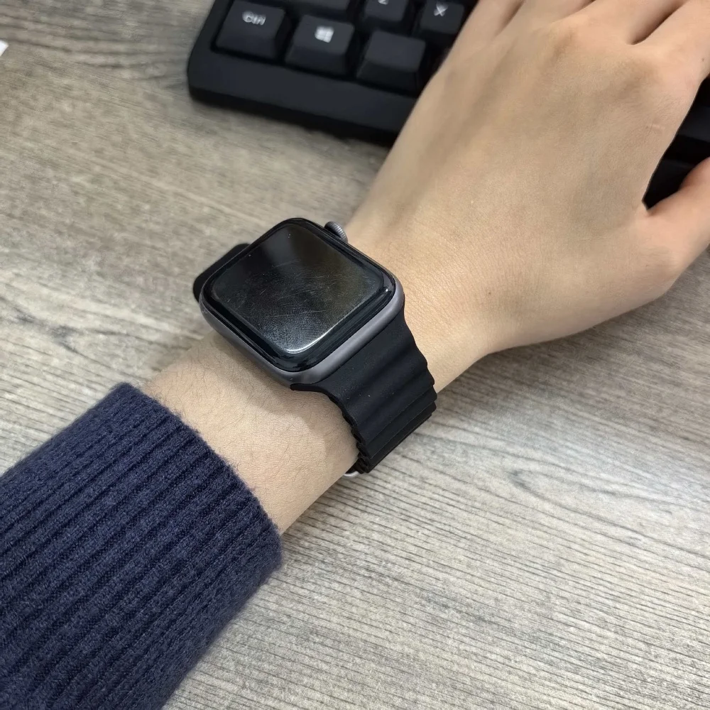 Ocean strap For Apple Watch Ultra 3 2 49mm 45mm 41mm 44mm 42-46mm Silicone Bracelet Wrist iWatch Band series 11 10 9 8 7 6 5 SE