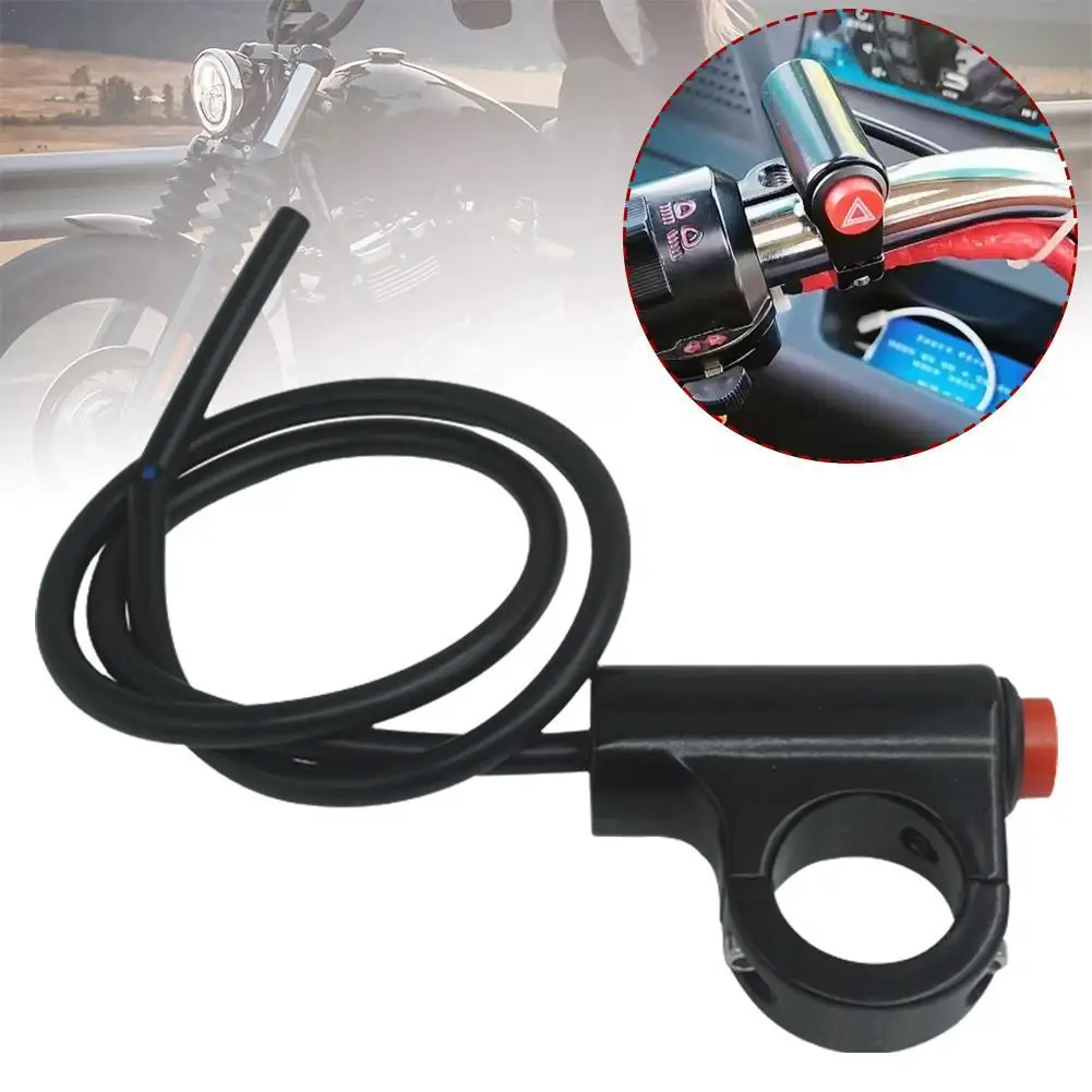 Motorcycle/electric Bicycle Double Flash Alarm Emergency Signal Flash Switch Aluminum Alloy Portable Waterproof Handlebar Switch