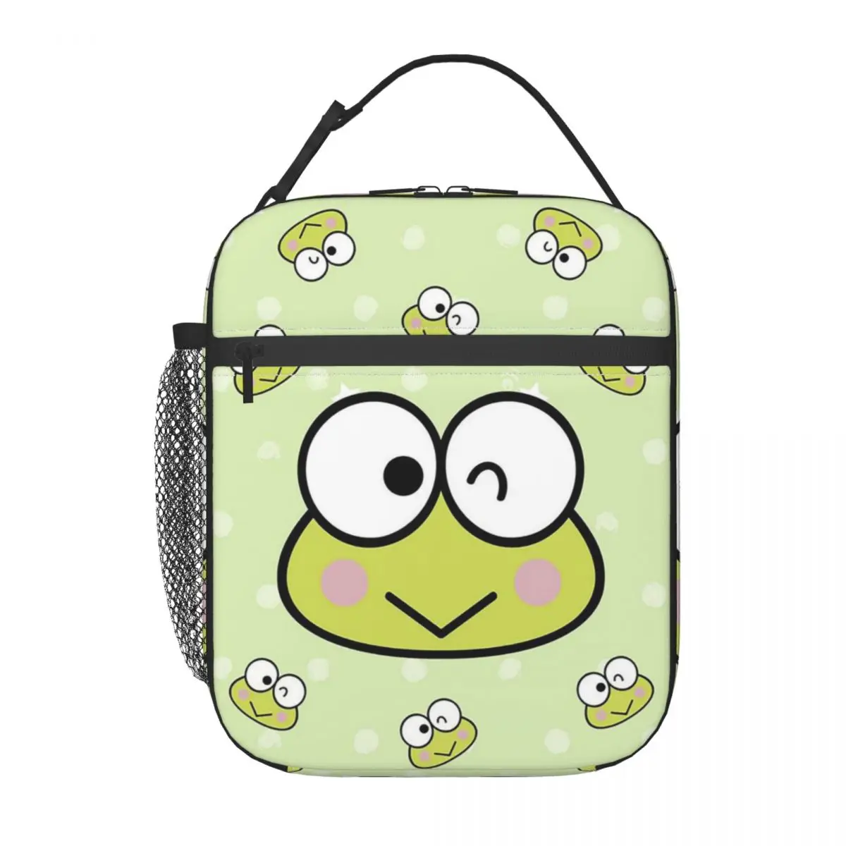 Scatole da pranzo portatili personalizzate Kawaii Keroppi per le donne borsa termica per il pranzo isolata per alimenti a tenuta stagna studente per